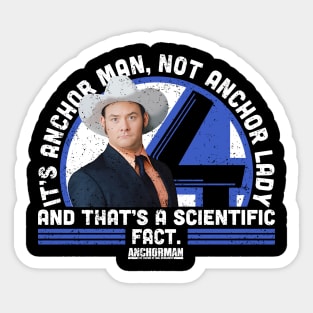 Anchorman Men's Not Anchor Lady Sticker